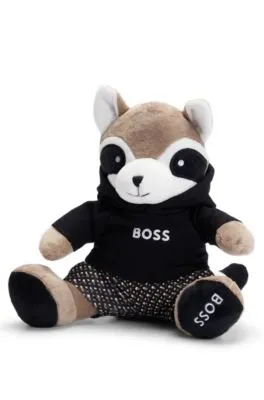 Panda rojo de juguete para bebés en imitación de piel