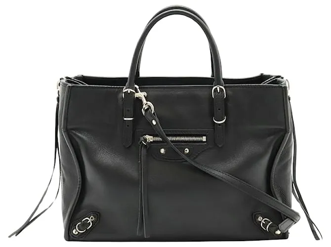 PAPEL A Balenciaga6 ZIP alrededor Negro 
