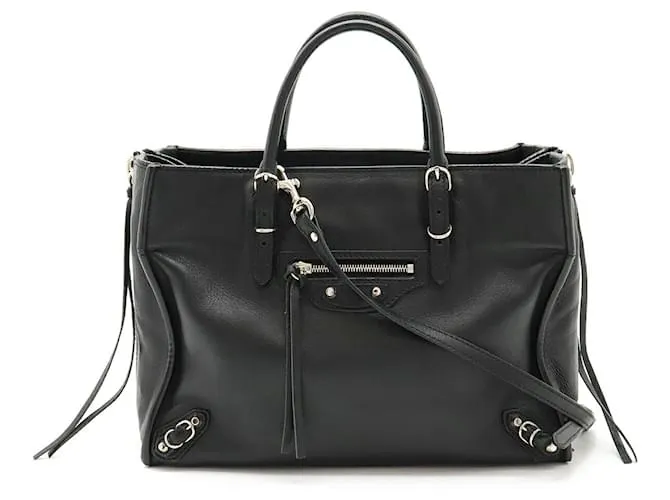 PAPEL A Balenciaga6 ZIP alrededor Negro 