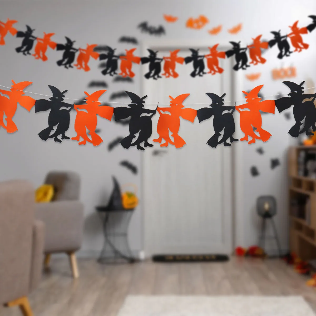 Papel Picado con Diseo de Bruja