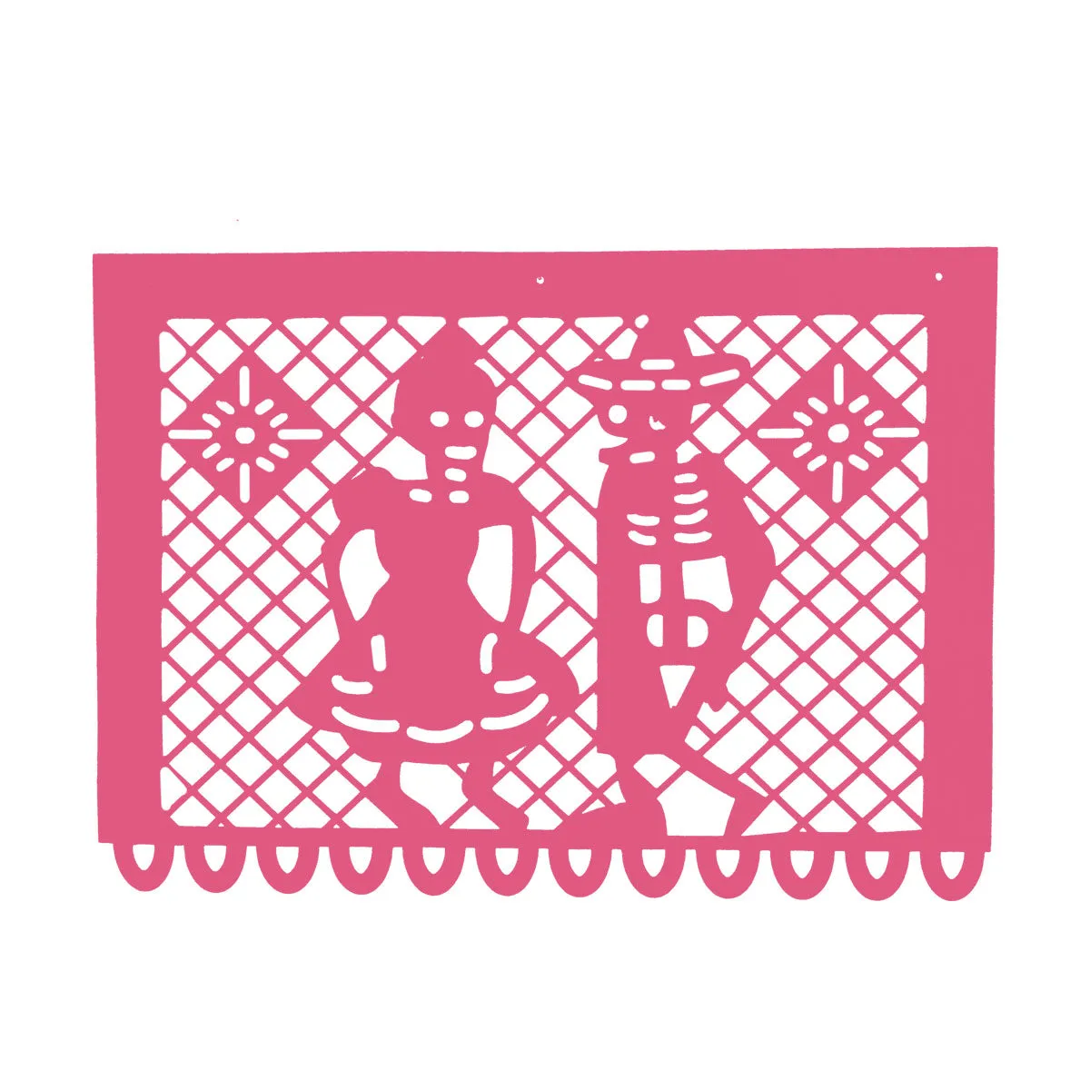 Papel Picado Festivo con Diseo de Día de Muertos