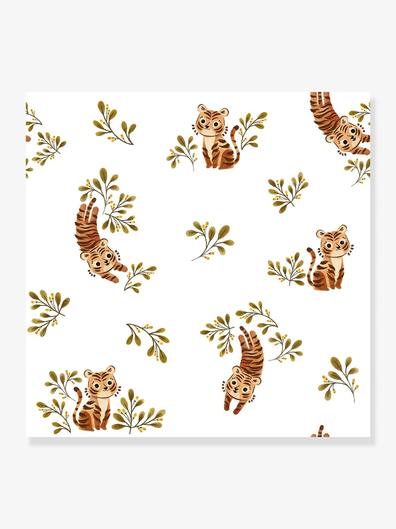 Papel pintado Tigre Sabana Felidae LILIPINSO