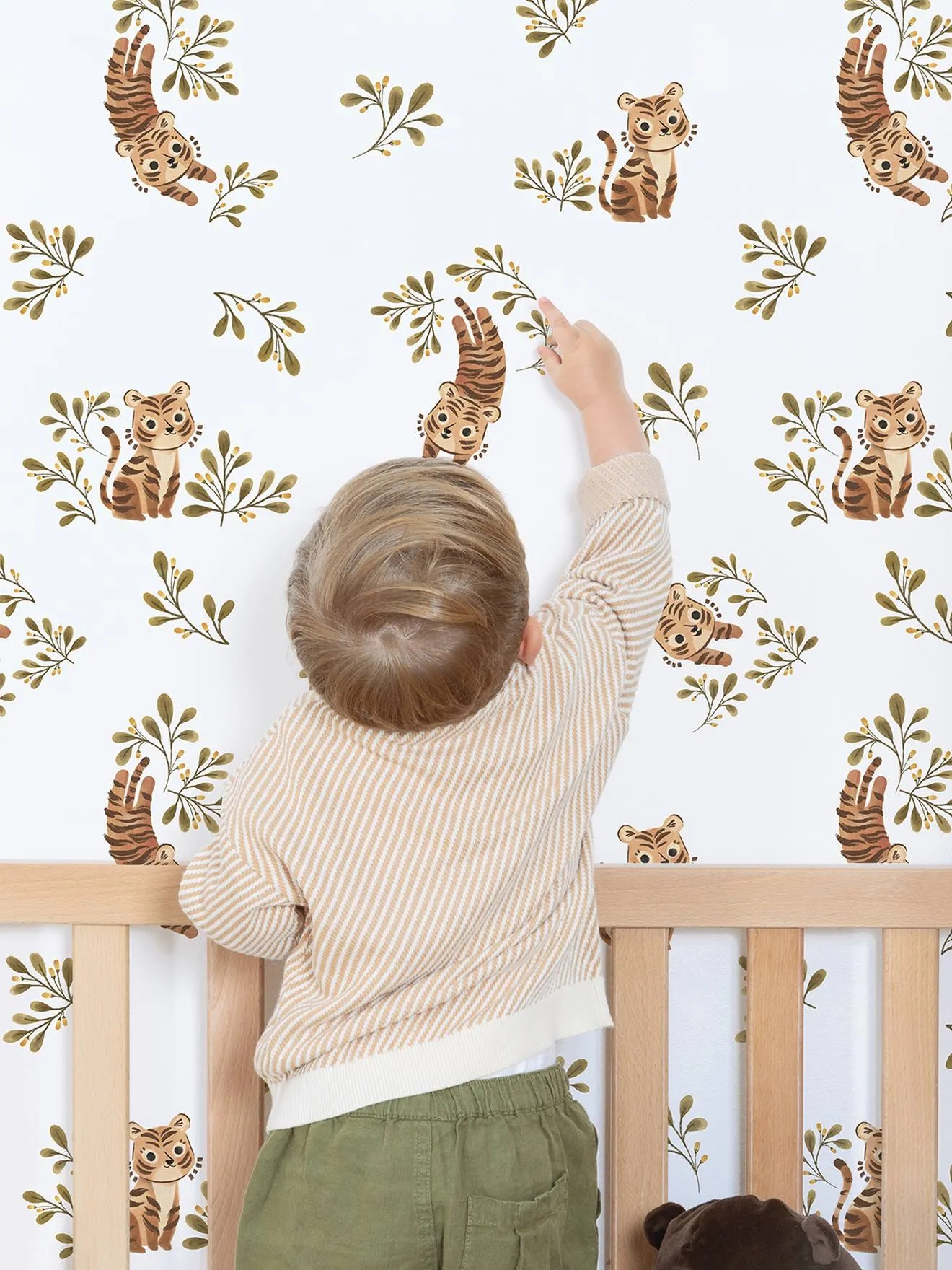 Papel pintado Tigre Sabana Felidae LILIPINSO