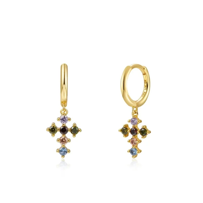 Pendientes Aro Cruz