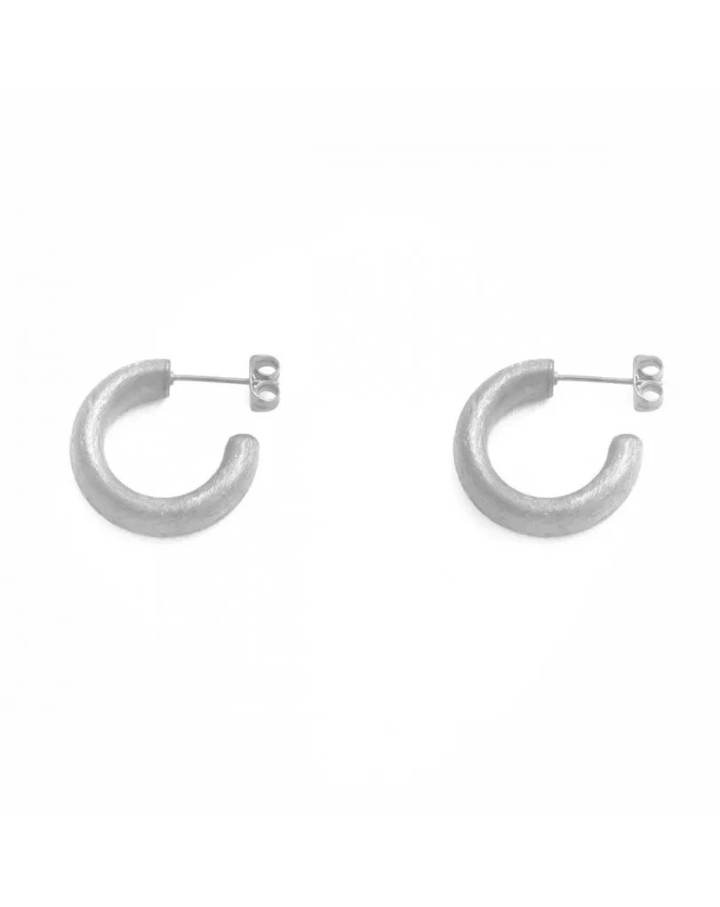 PENDIENTES CHAPADOS EN RODIO MATE