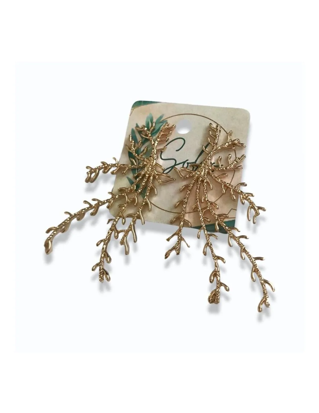 PENDIENTES CON DETALLE DE CORAL SOHO MADRID