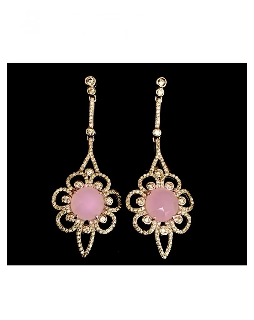 PENDIENTES DE NOVIA EN PLATA Y CIRCONITAS
