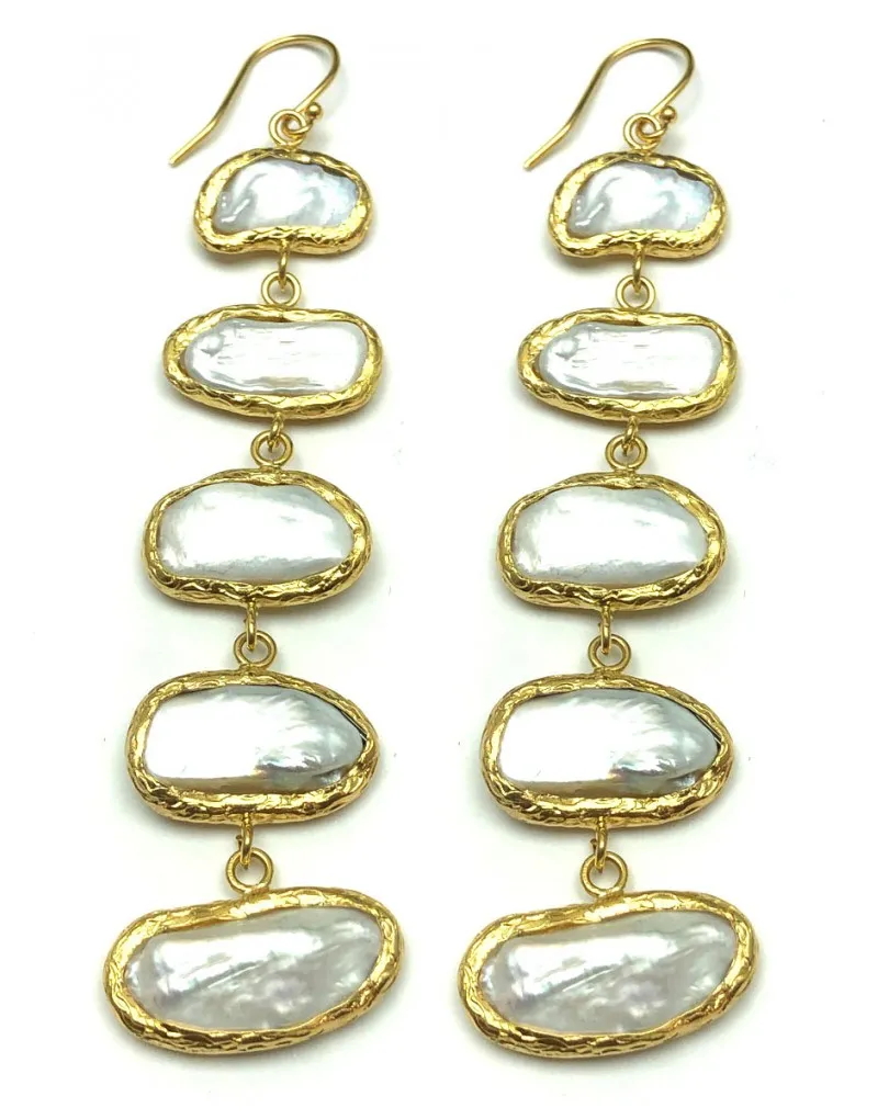 PENDIENTES LARGOS DE PERLAS ADEMAS SERA IDEAL COMO FONDO DE ARMARIO 