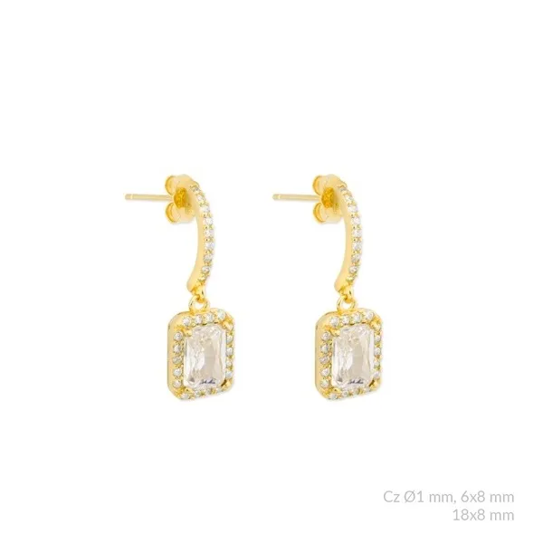 Pendientes Novia Circonitas