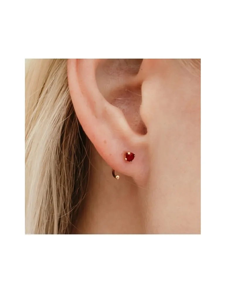 Pendientes Oro 18k Rubies Mujer Lecarre GB19ZA