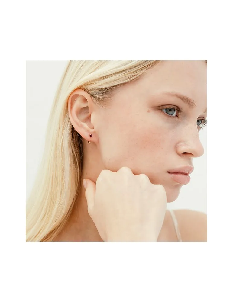 Pendientes Oro 18k Rubies Mujer Lecarre GB19ZA