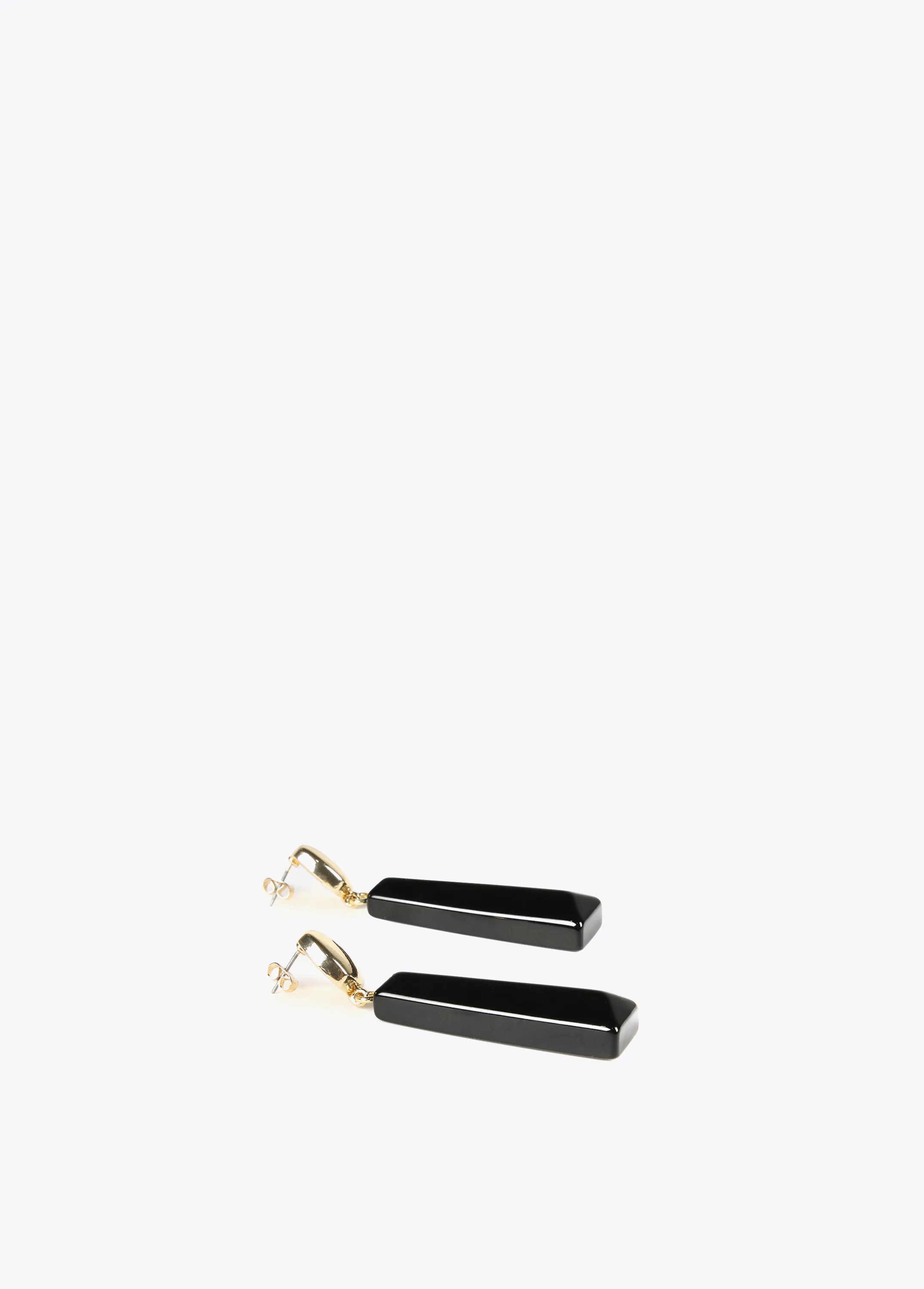 Pendientes pianno trapecio negro Lola Casademunt