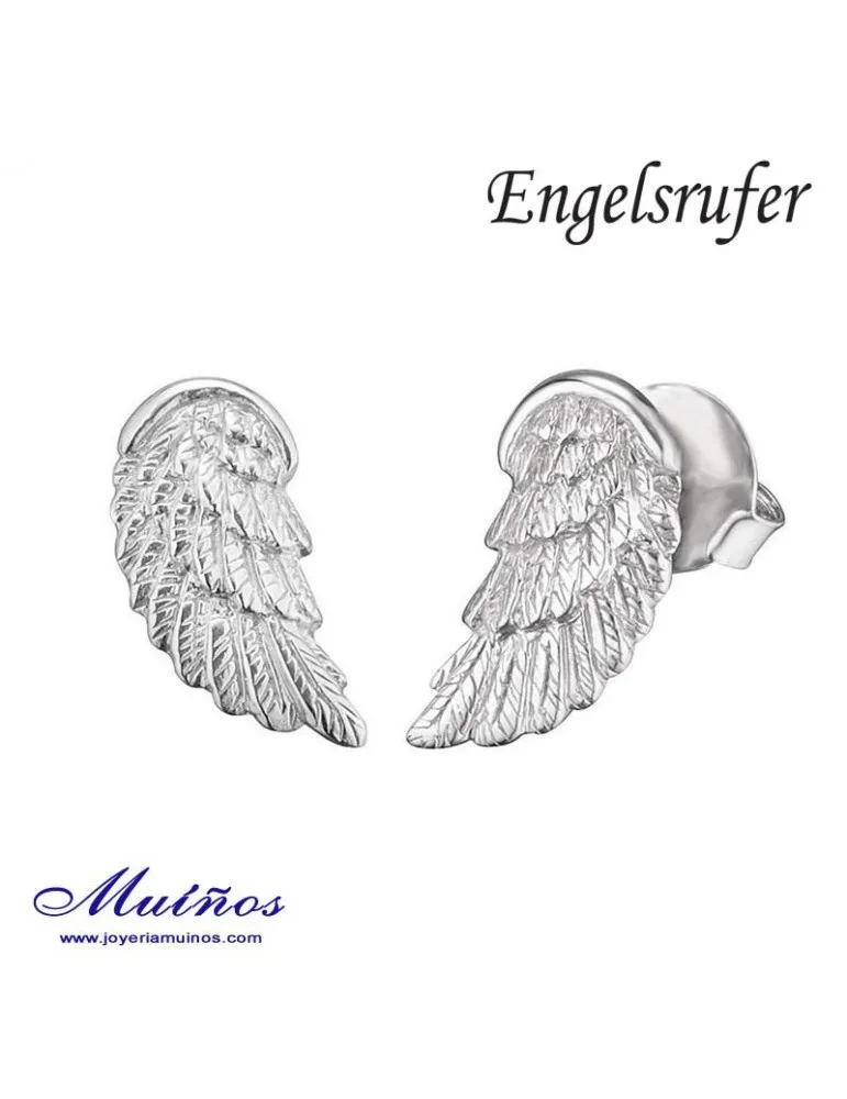 Pendientes plata alas de angel