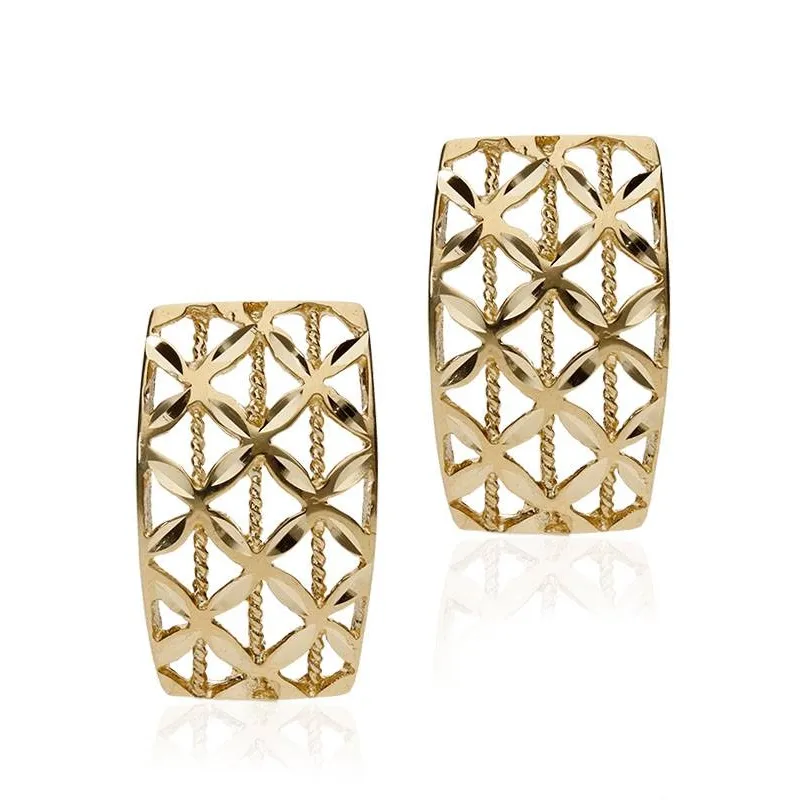PENDIENTES "BURNIE" ORO 18K