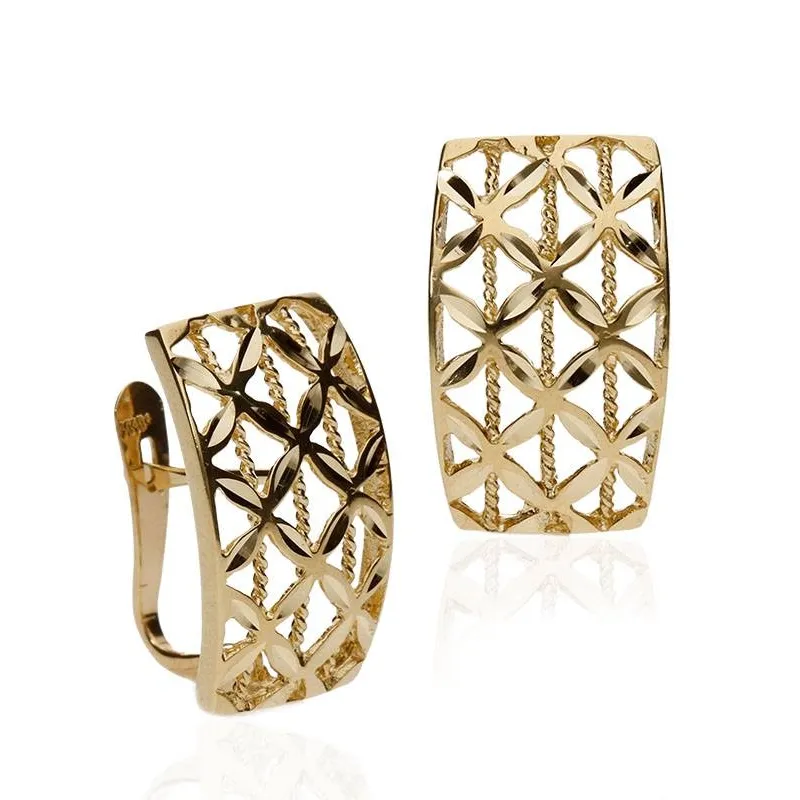 PENDIENTES "BURNIE" ORO 18K