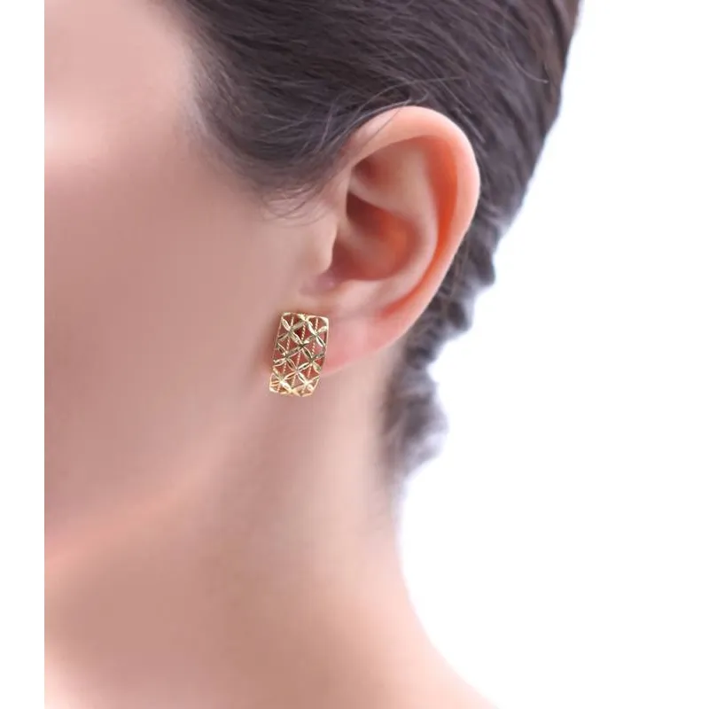 PENDIENTES "BURNIE" ORO 18K