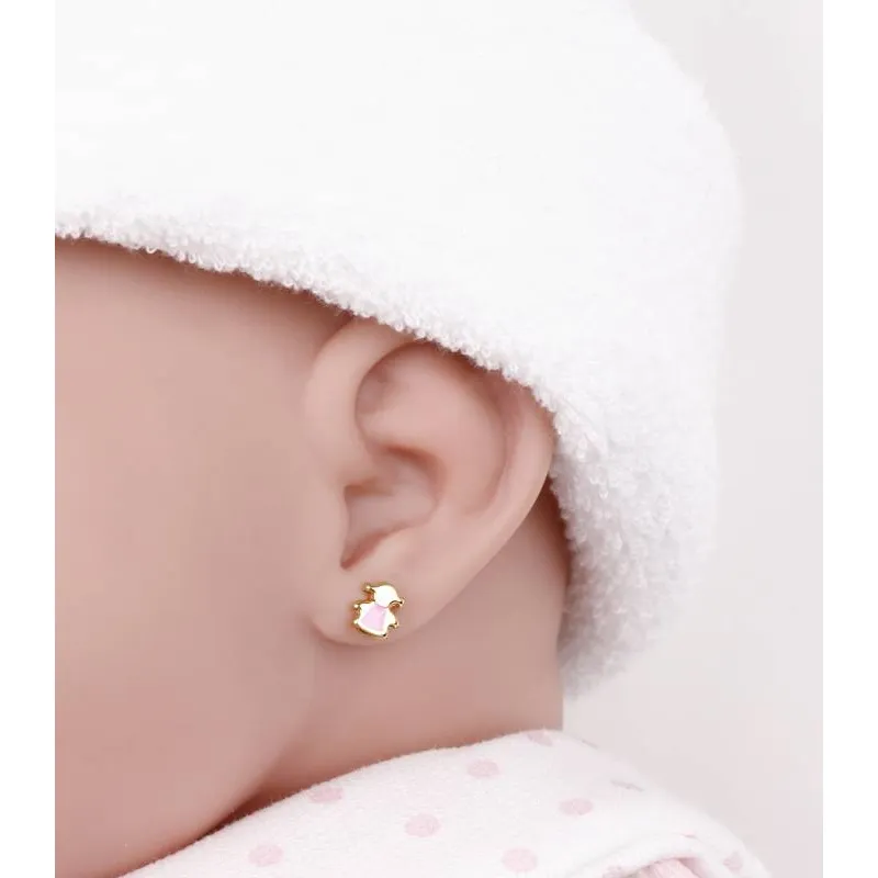 Pendientes "Pink Girl" Oro 18k