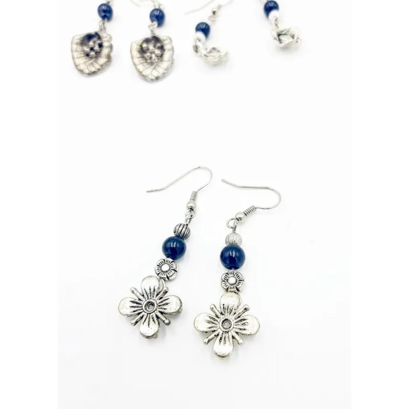 Pendientes Rodio flor COOL