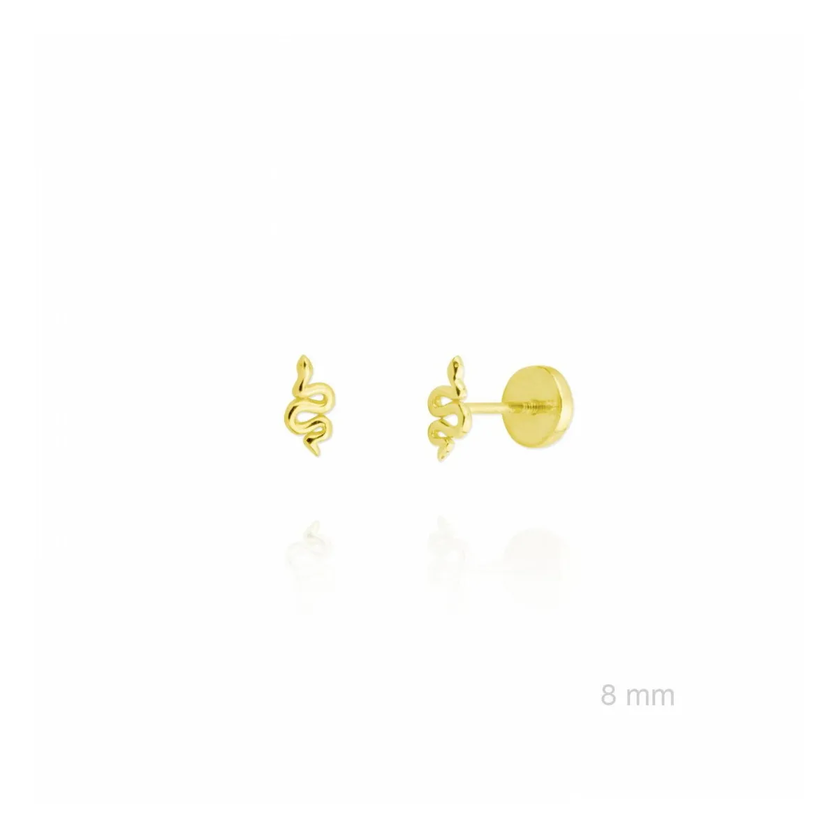 Pendientes Serpiente Dorada