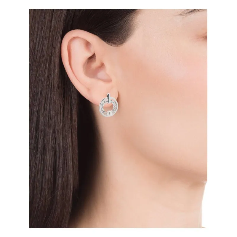 PENDIENTES VICEROY EN PLATA CON DOBLE ARO 4127E00068