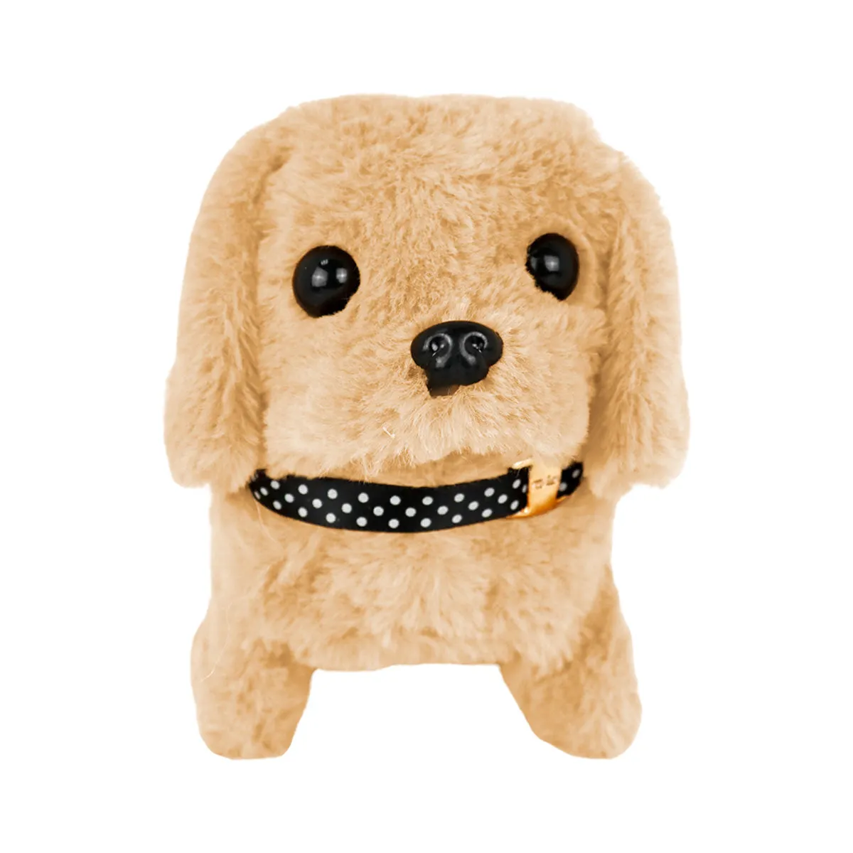 Perro de Juguete Eléctrico de Peluche color Beige