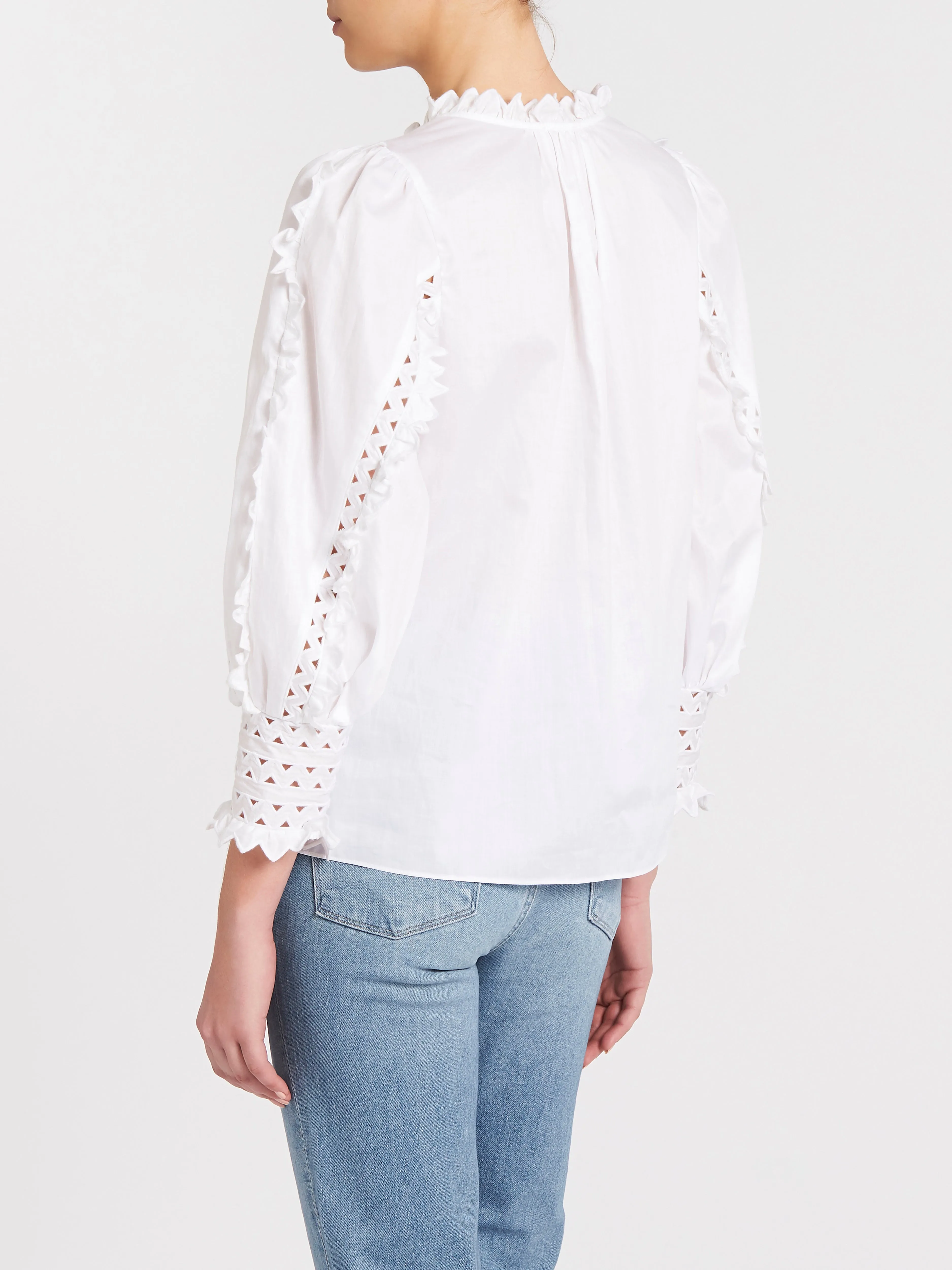 Petal Embroidered Top