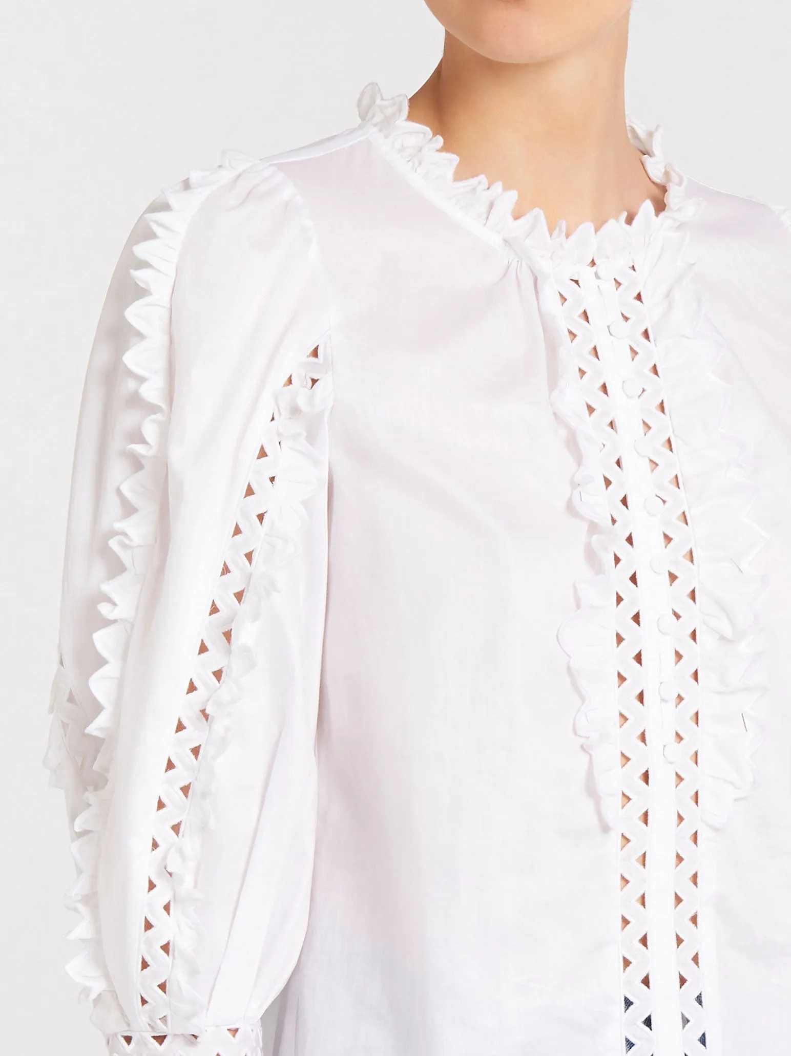 Petal Embroidered Top