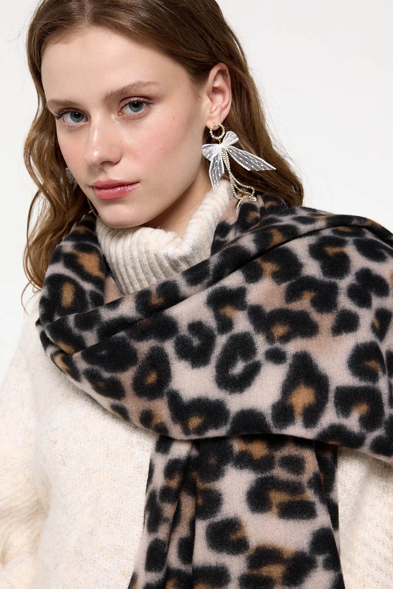 Pieces Bufanda fina de leopardo