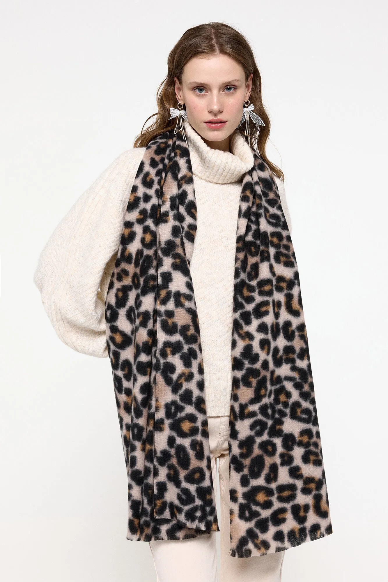 Pieces Bufanda fina de leopardo