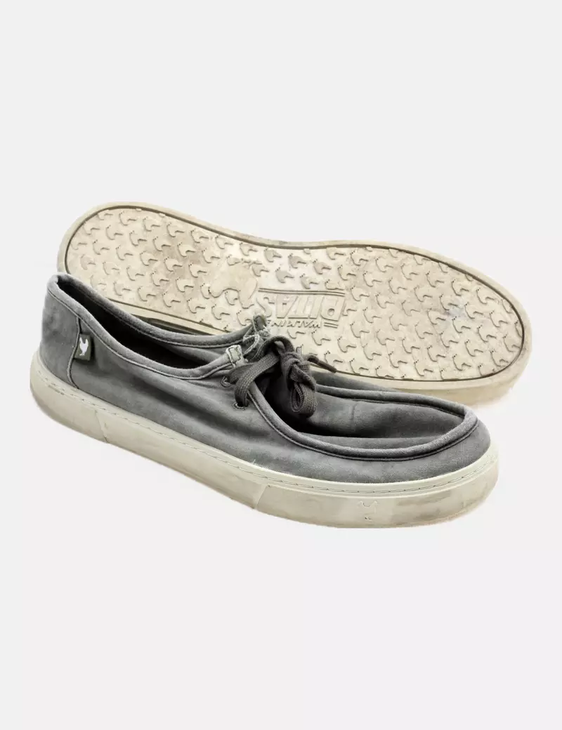 PITAS Mocasín verde cordones