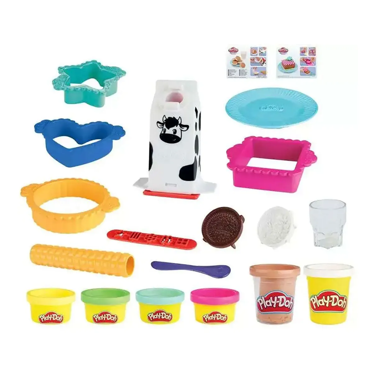 PLAYDOH COCINA JUEGO DE LECHE Y GALLETAS