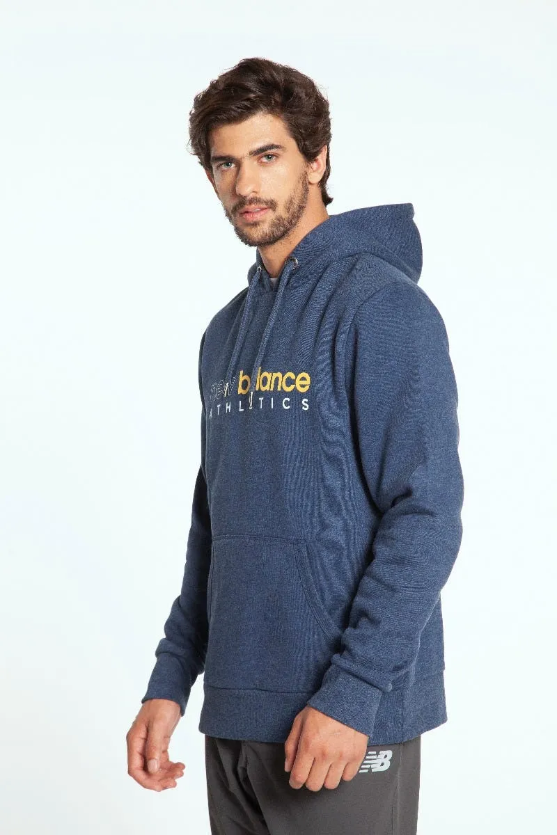 Polerón Hombre New Balance Hoodie Azul