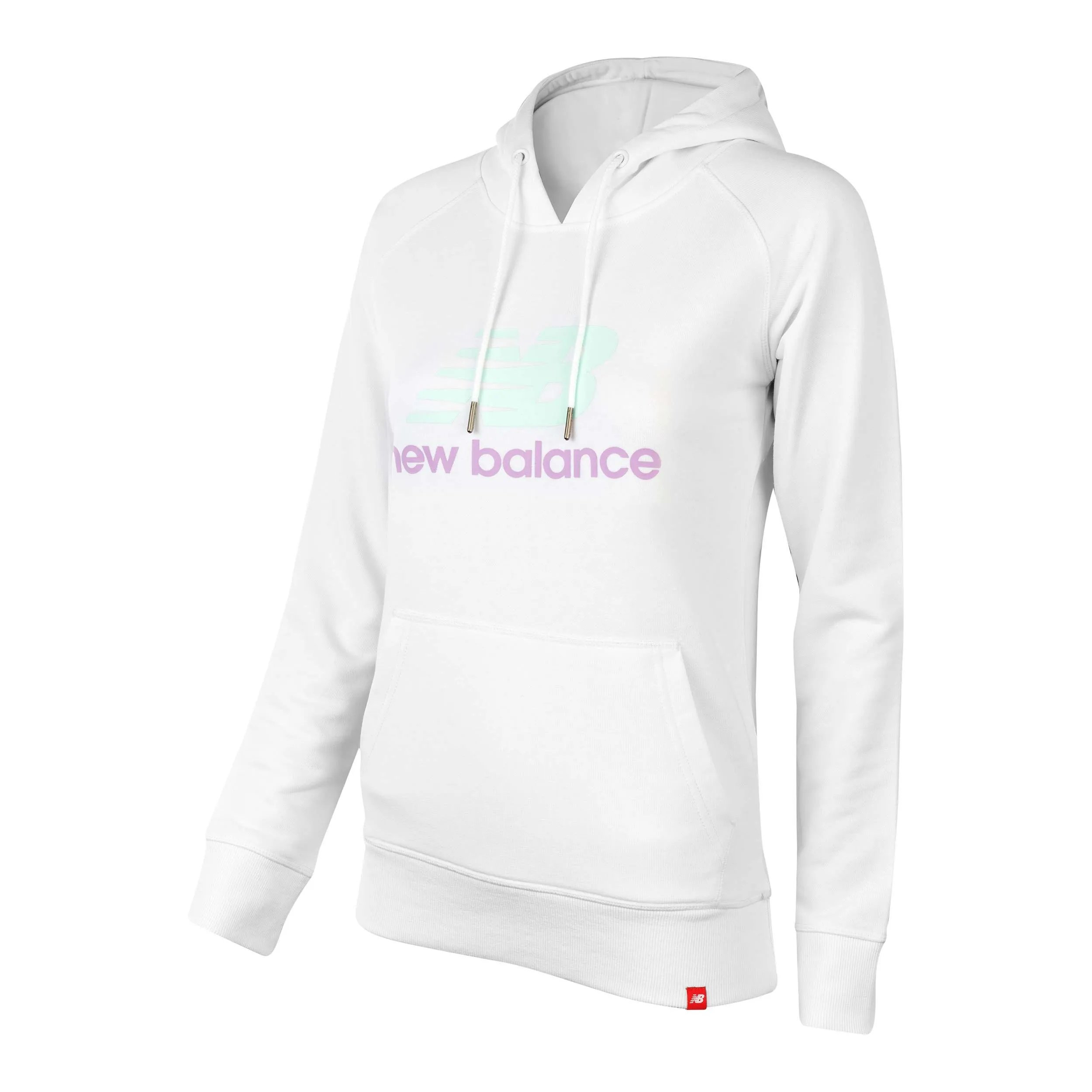 Polerón Mujer New Balance Hoodie Logo Blanco