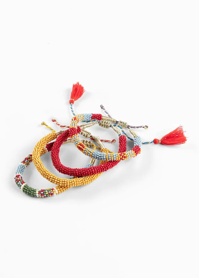PULSERA (4 UNIDADES) ROJO TOMATEAZUL SUAVEVERDE PINOCURRY