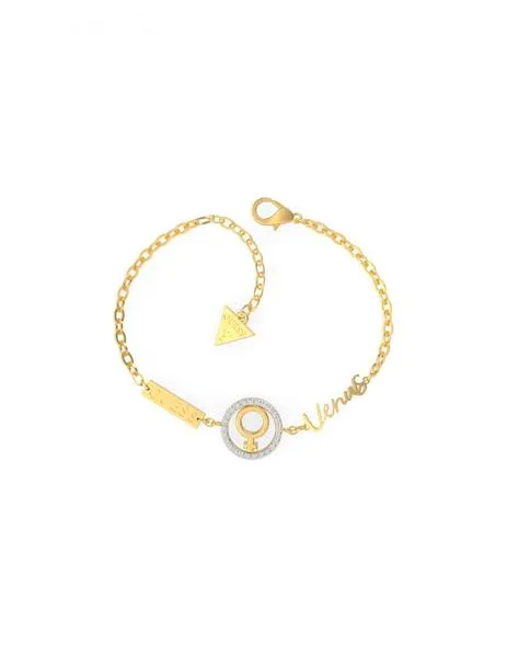 pulsera guess 'i need my space' venus gold