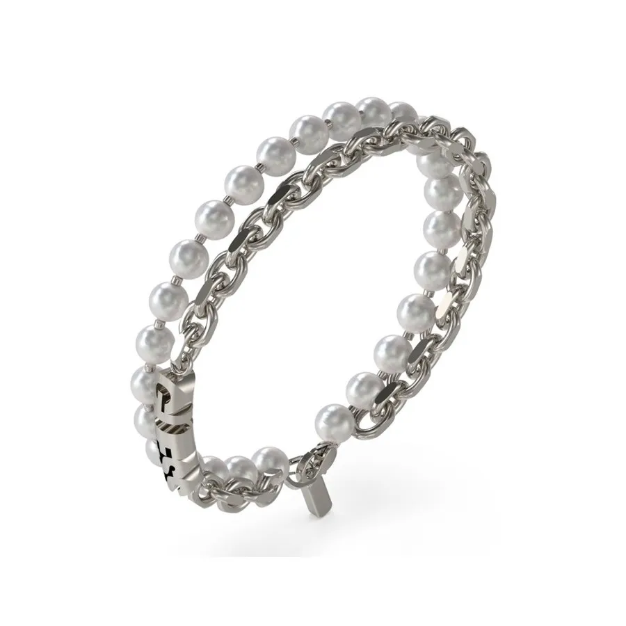 Pulsera Guess Unisex JUMB04063JWSTWIS Perlas