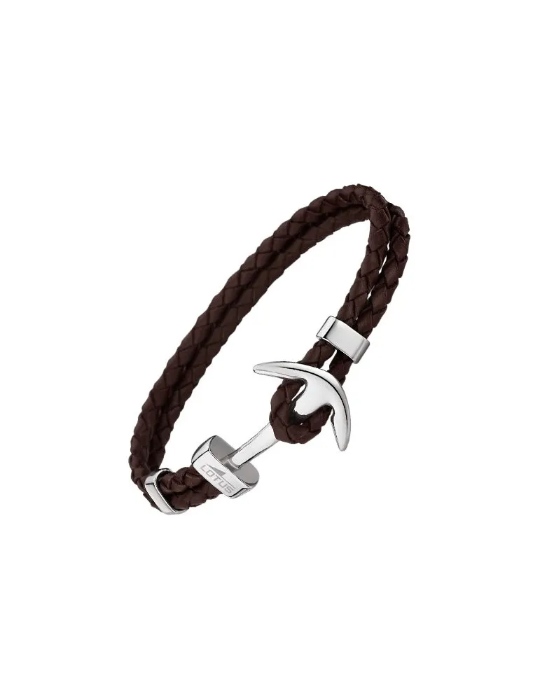 PULSERA LOTUS STYLE MARRóN HOMBRE ANCLA LS183225