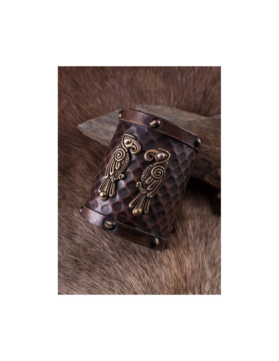 Pulsera Nórdica cuervos Hugin and Munin