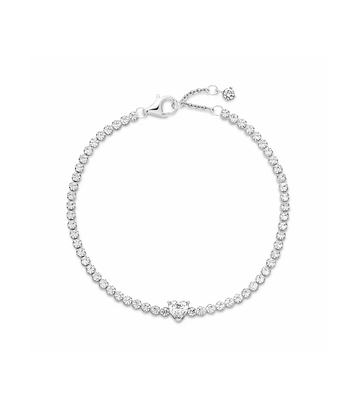 PULSERA PANDORA CORAZóN BRILLANTE  590041C01