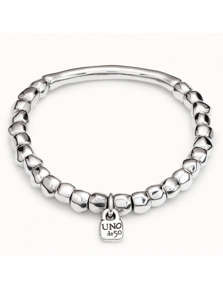 Pulsera Travesía Uno de 50 bañada en plata mujer.