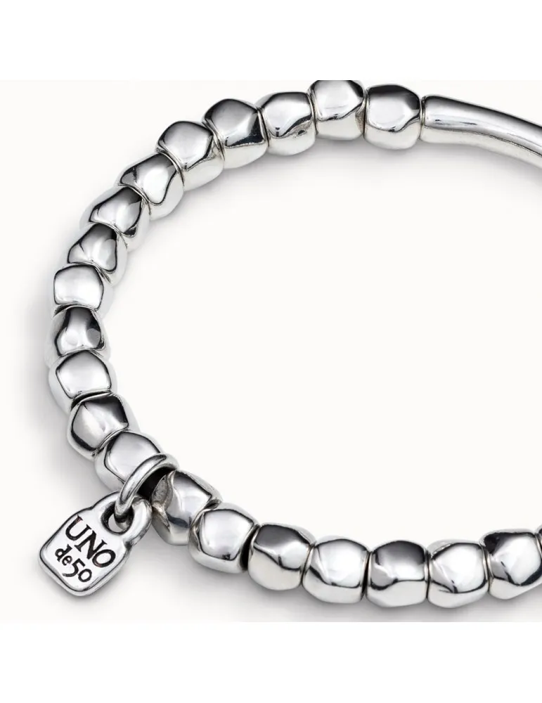 Pulsera Travesía Uno de 50 bañada en plata mujer.