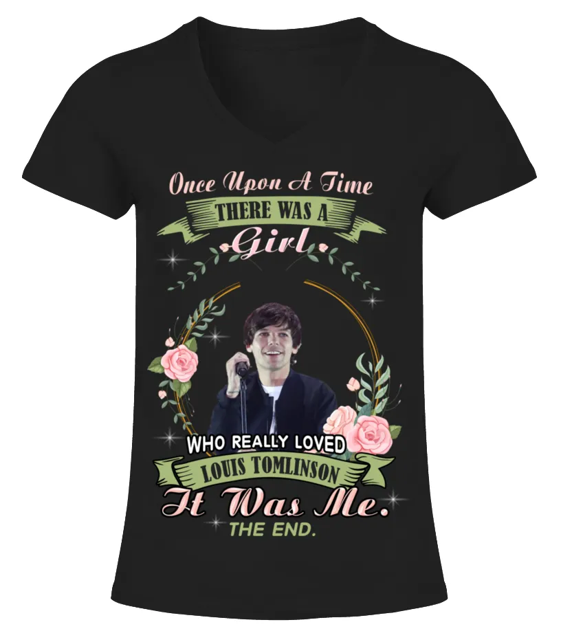 REALLY LOVED LOUIS TOMLINSON Camiseta cuello pico Mujer
