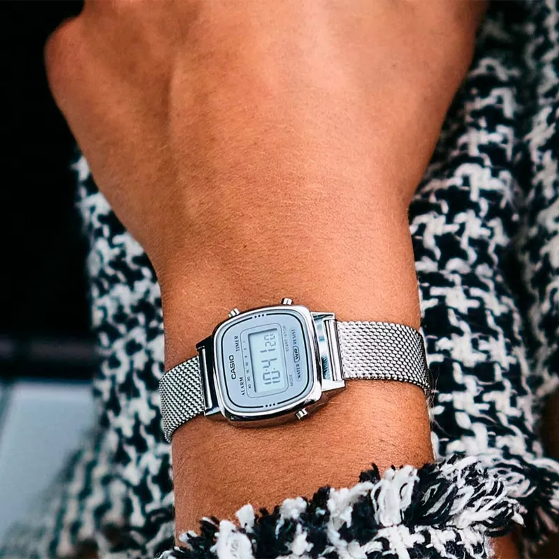 RELOJ CASIO ACERO MUJER LA670WEM7EF