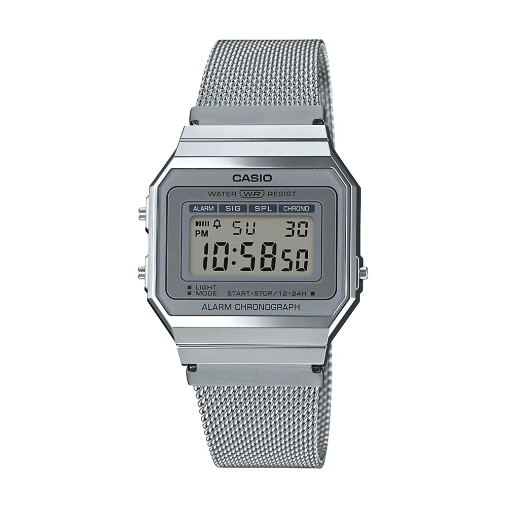 RELOJ CASIO VINTAGE A700WM7AVT PLATEADO
