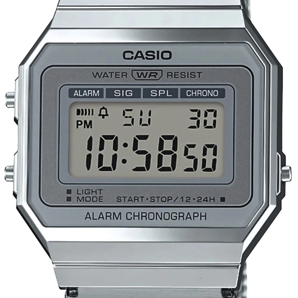 RELOJ CASIO VINTAGE A700WM7AVT PLATEADO