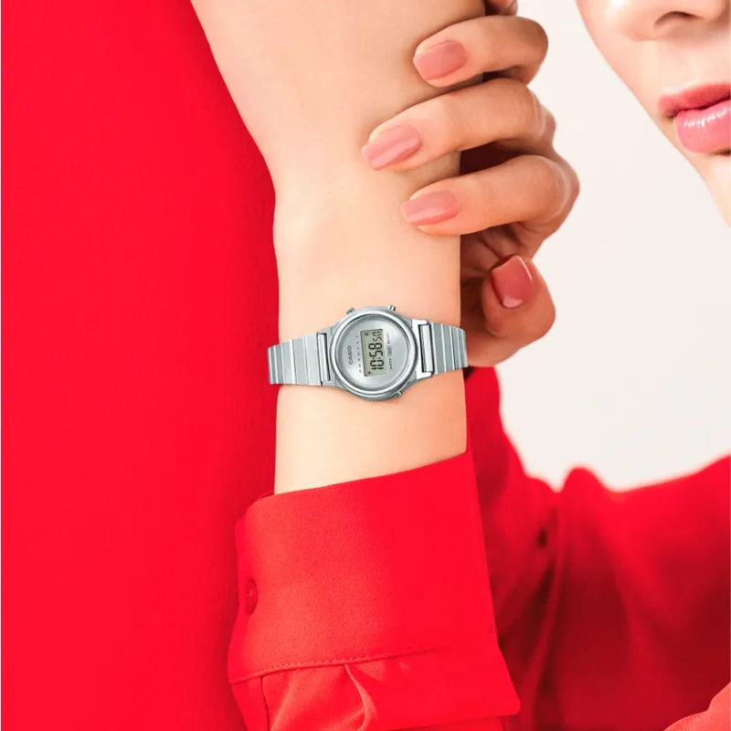 RELOJ CASIO VINTAGE ACERO MUJER LA700WE7AEF