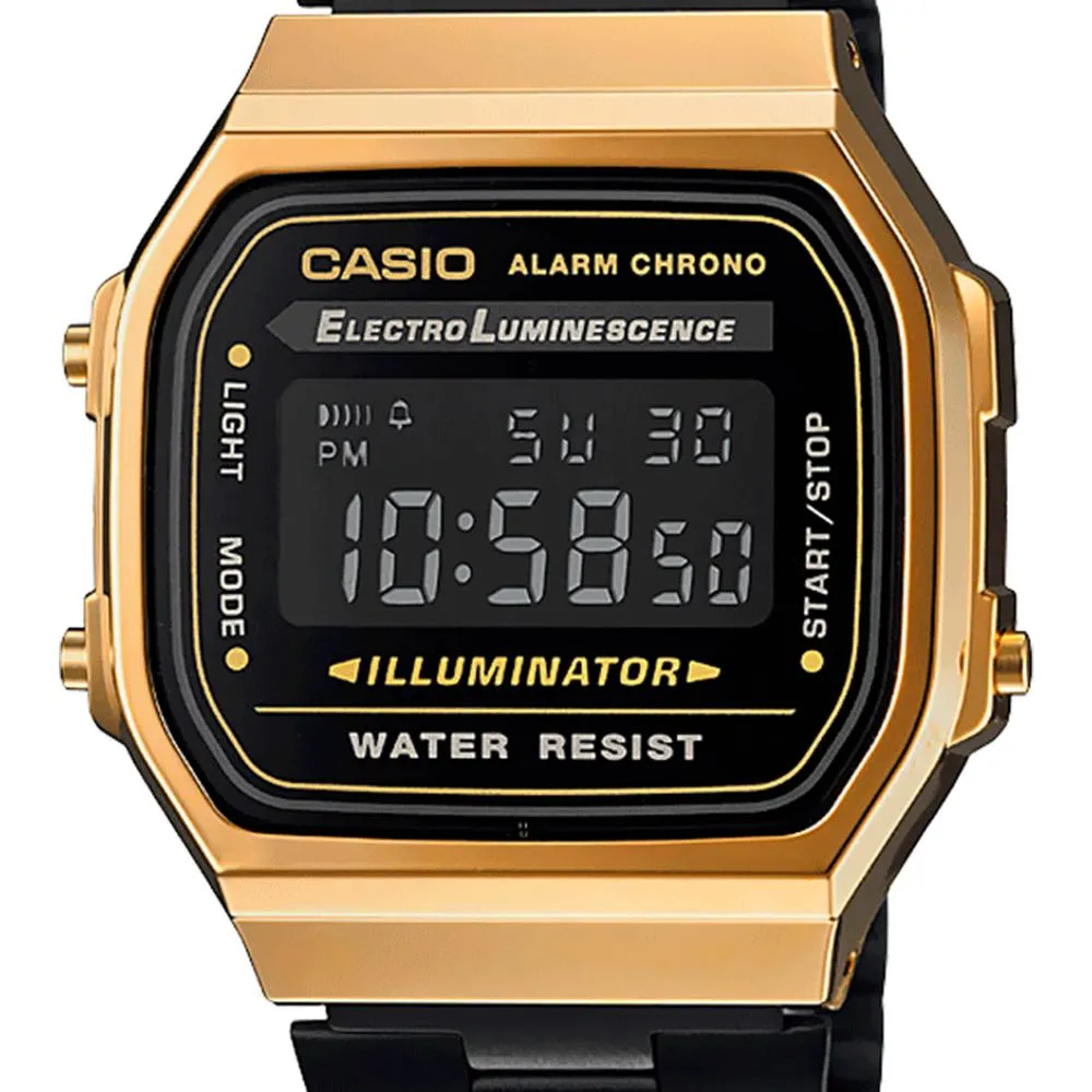 Reloj Casio Vintage Negro y Dorado