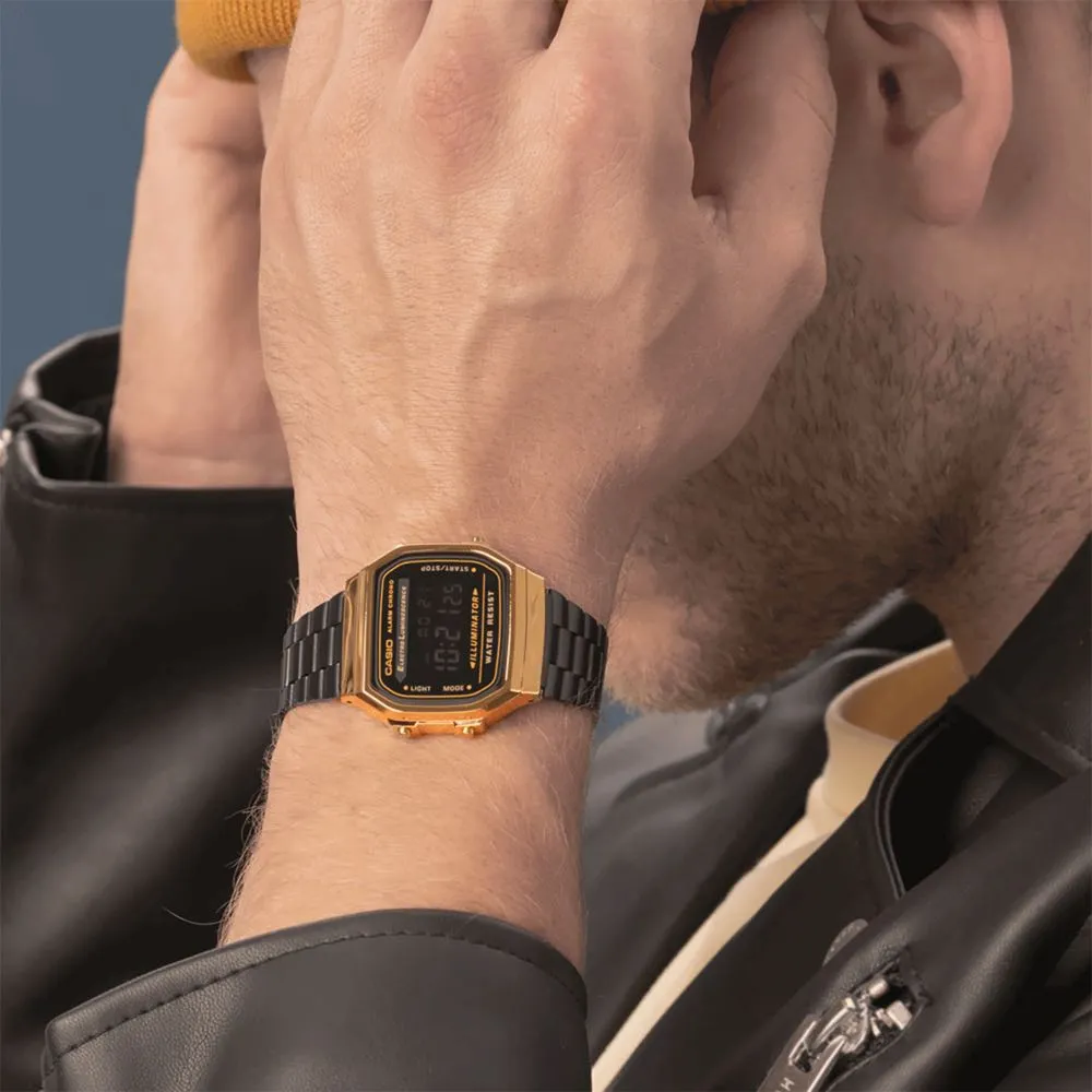 Reloj Casio Vintage Negro y Dorado