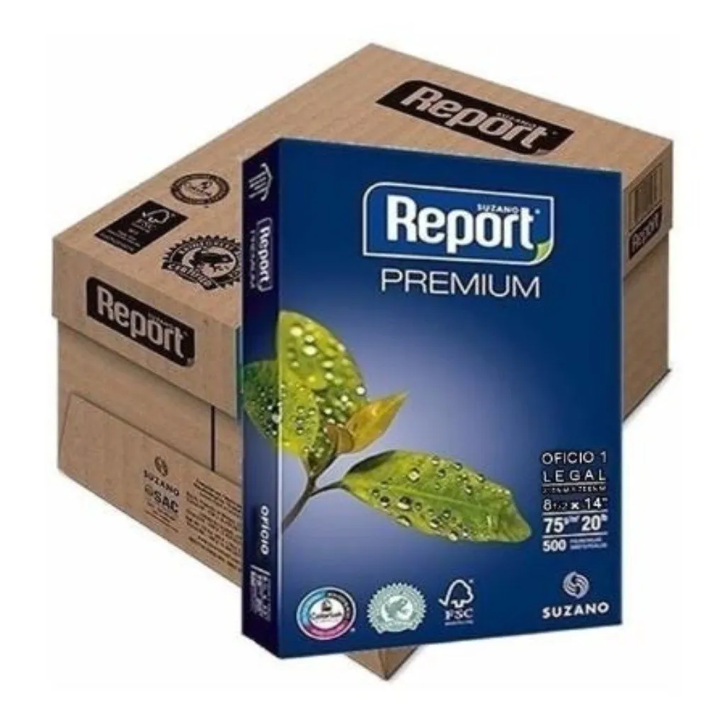 Report Resma de Papel 8 1/2 X 11, Caja 10 Unidades