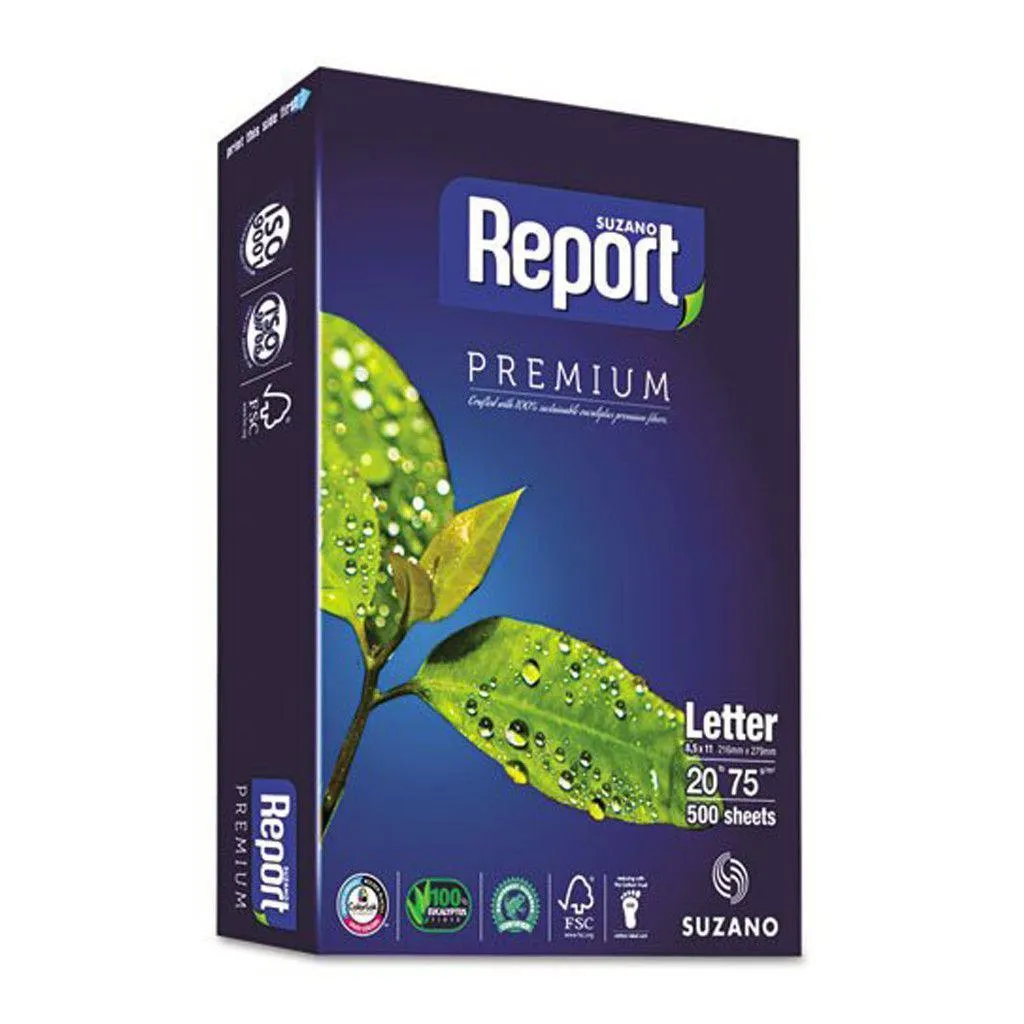 Report Resma de Papel 8 1/2 X 11, Caja 10 Unidades